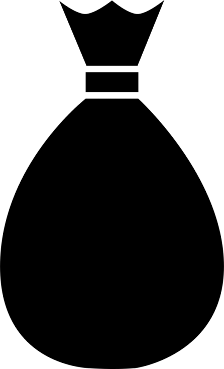 a black and white silhouette of a dress