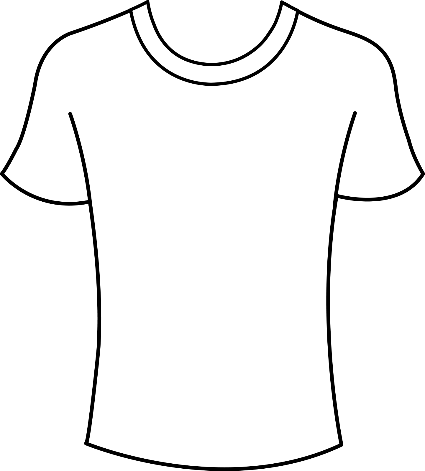 a white t - shirt template