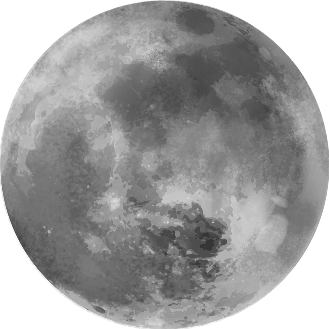 a black and white image of the moon