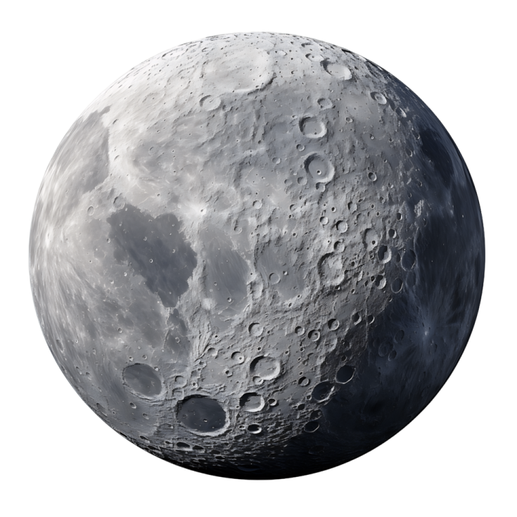 an image of the moon on a white background