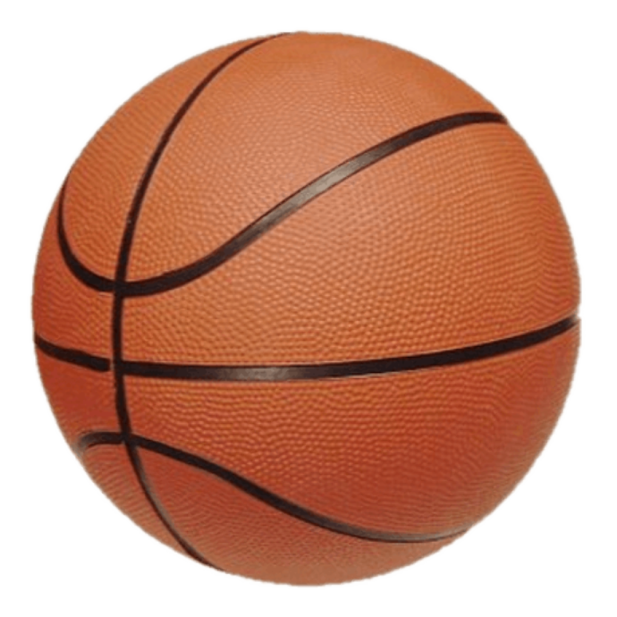 a basketball ball on a white background