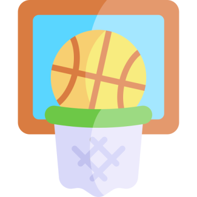 a basketball ball in a plastic cup