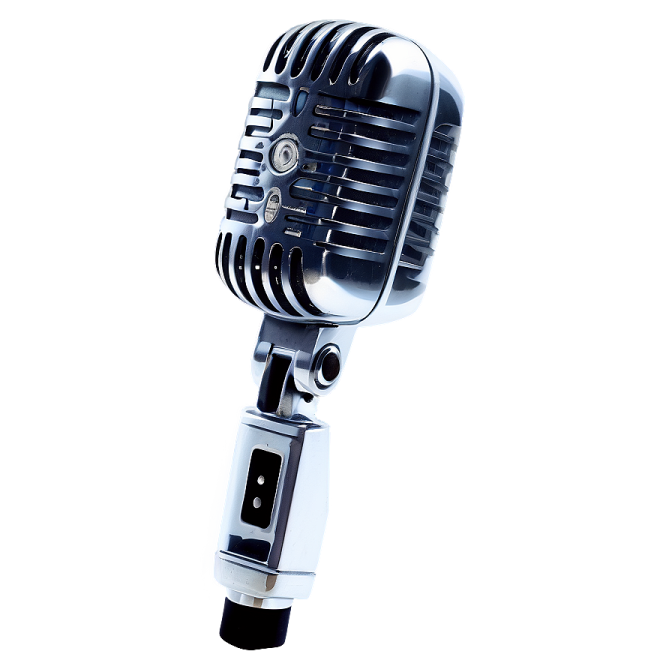 an old fashioned microphone on a white background