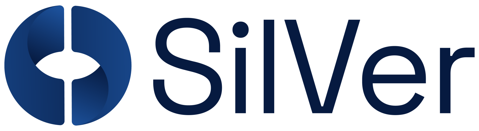 the silver logo