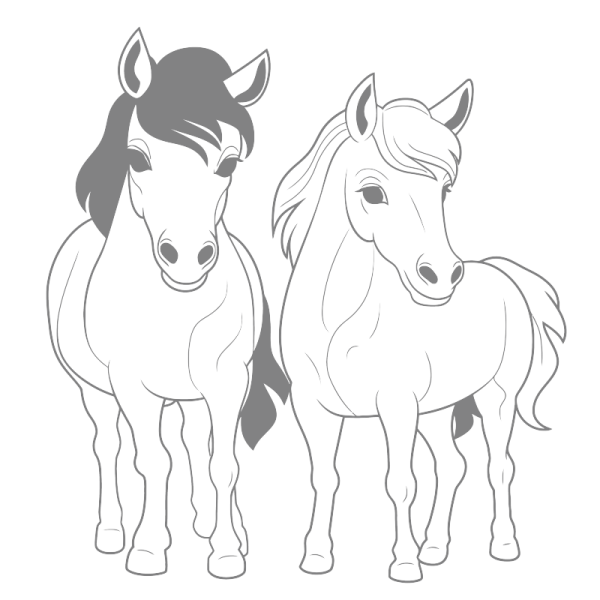 how to draw a horse step by step