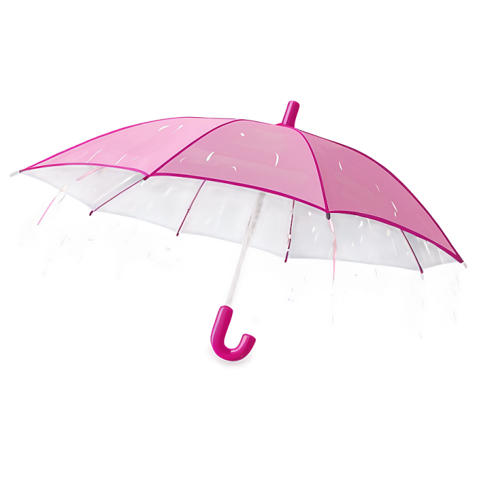 a pink and white umbrella