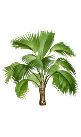 a palm tree on a white background
