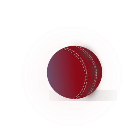 a red cricket ball on a white background
