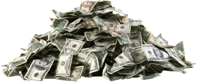 a pile of money