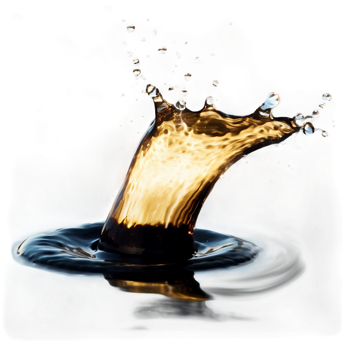 a splash of water on a white surface