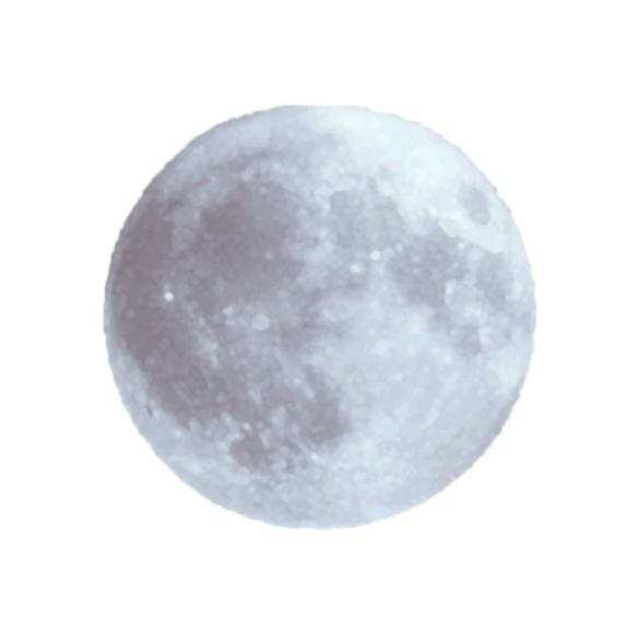 the full moon is shown on a white background
