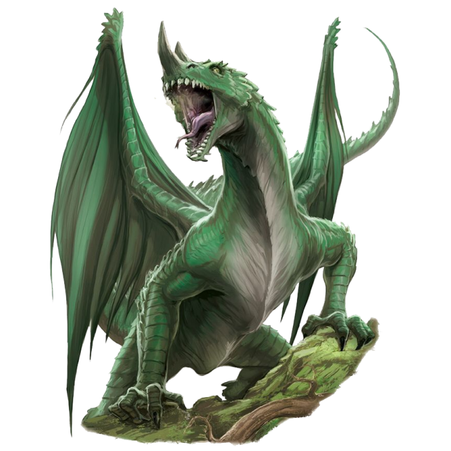 a green dragon sitting on top of a rock