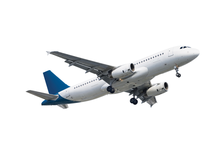 a large passenger jet flying in the sky