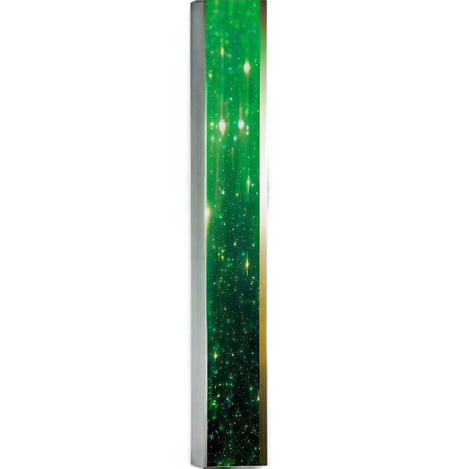 a green and gold foil with stars on it