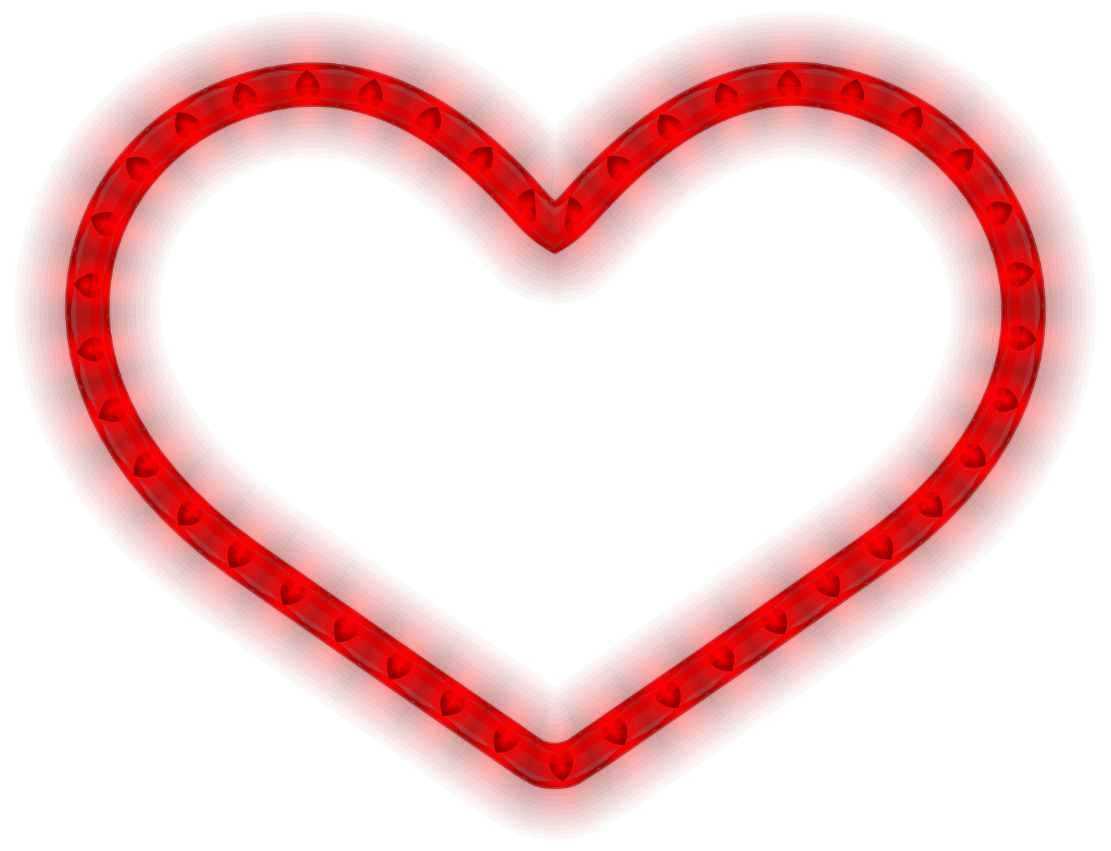 a red heart on a white background