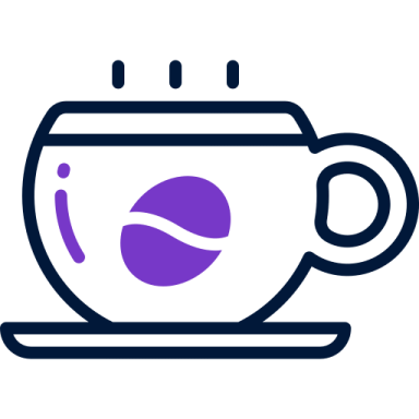 a cup of tea with a leaf in it