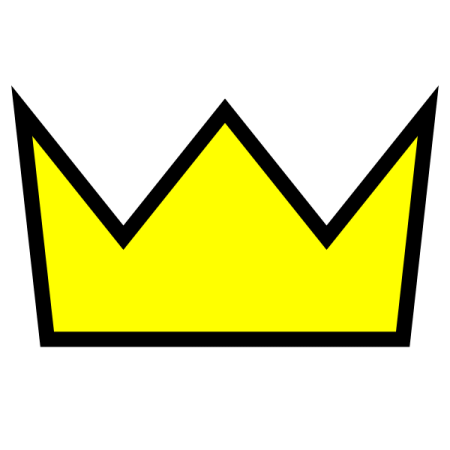 a yellow crown