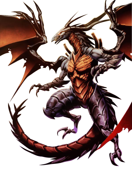 an image of a dragon with red wings