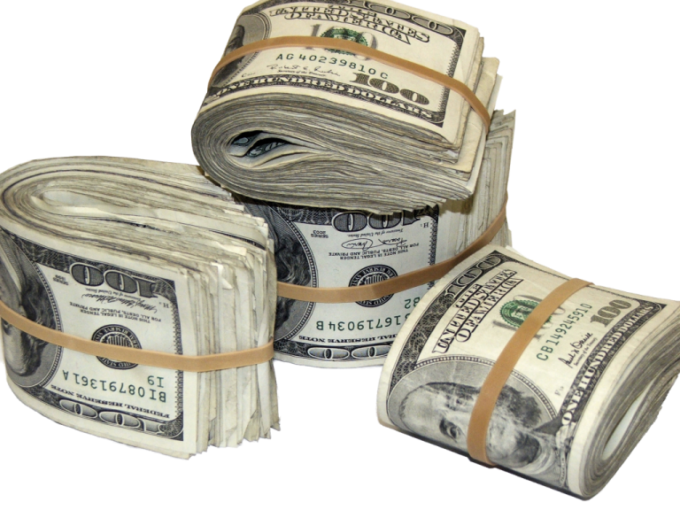 a pile of money is shown in this image