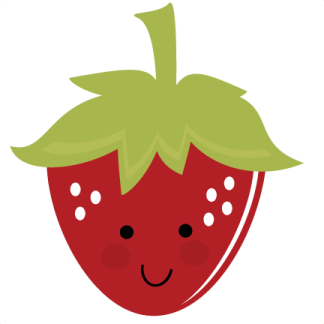a red strawberry with a green leaf on top
