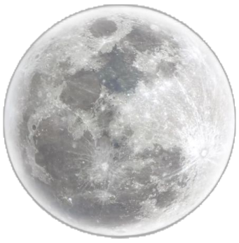 an image of the moon on a white background