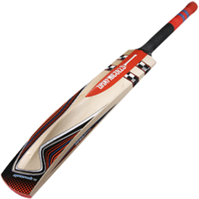 a cricket bat on a white background