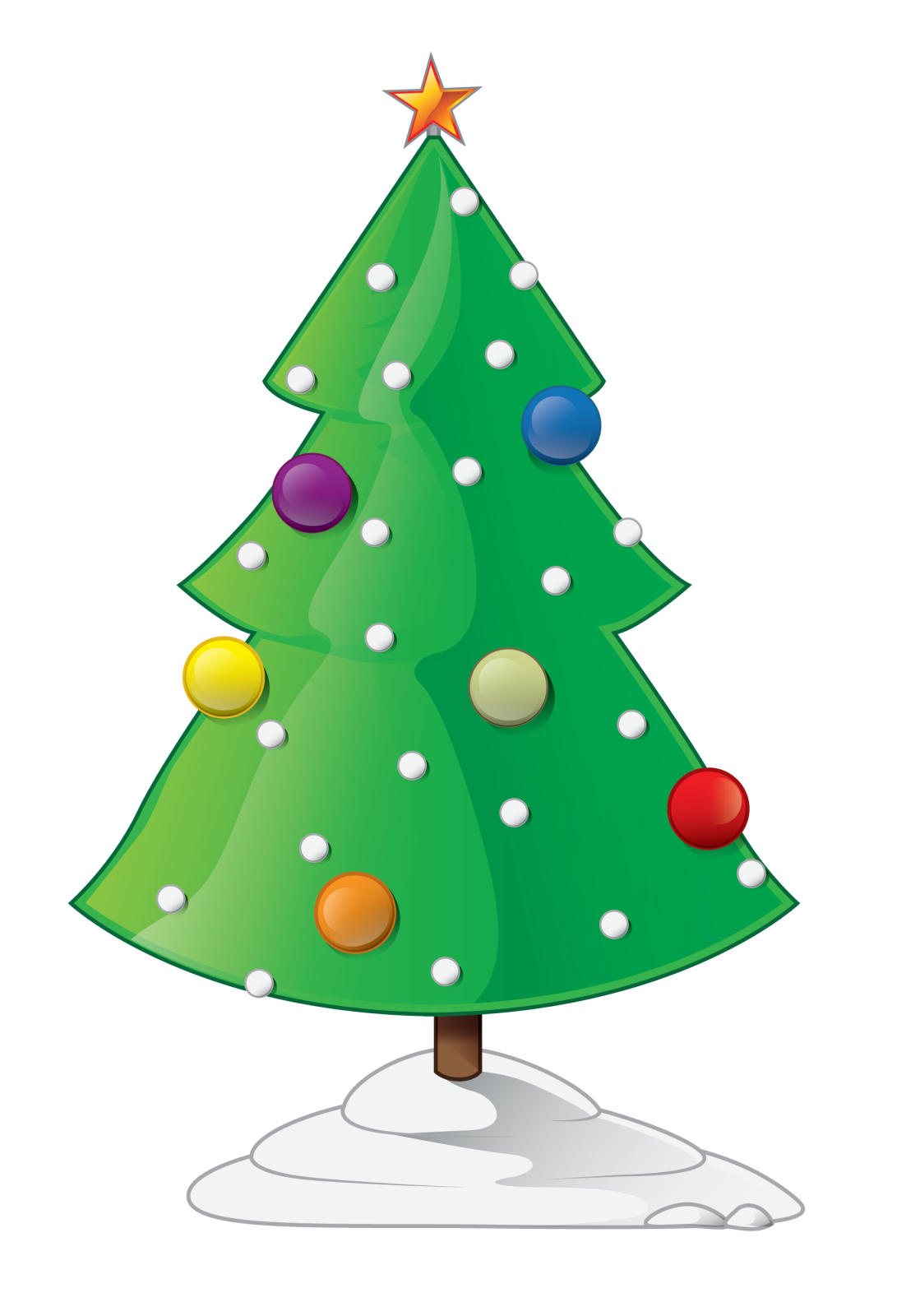 a christmas tree with ornaments on it