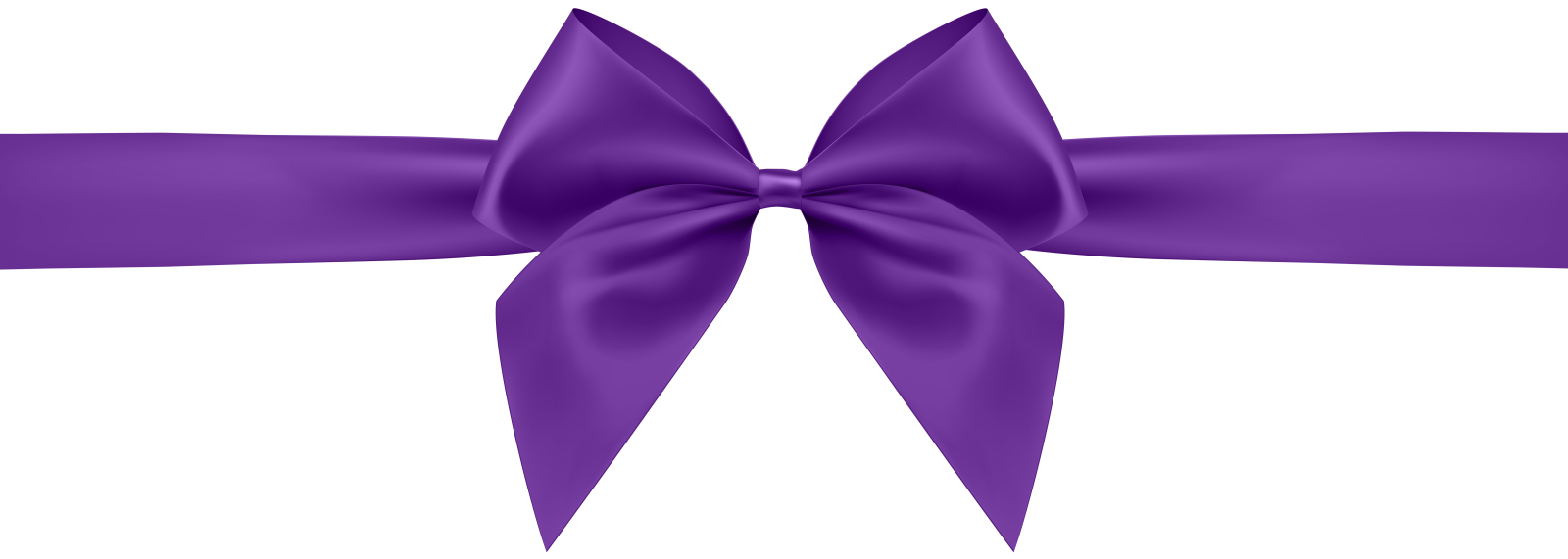 a purple ribbon on a white background