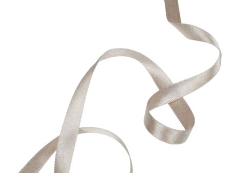 a silver ribbon with a white background