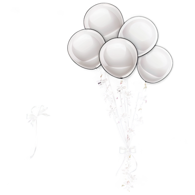 a bunch of white balloons on a white background