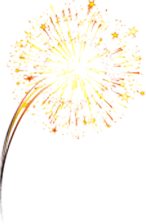 a firework on a white background