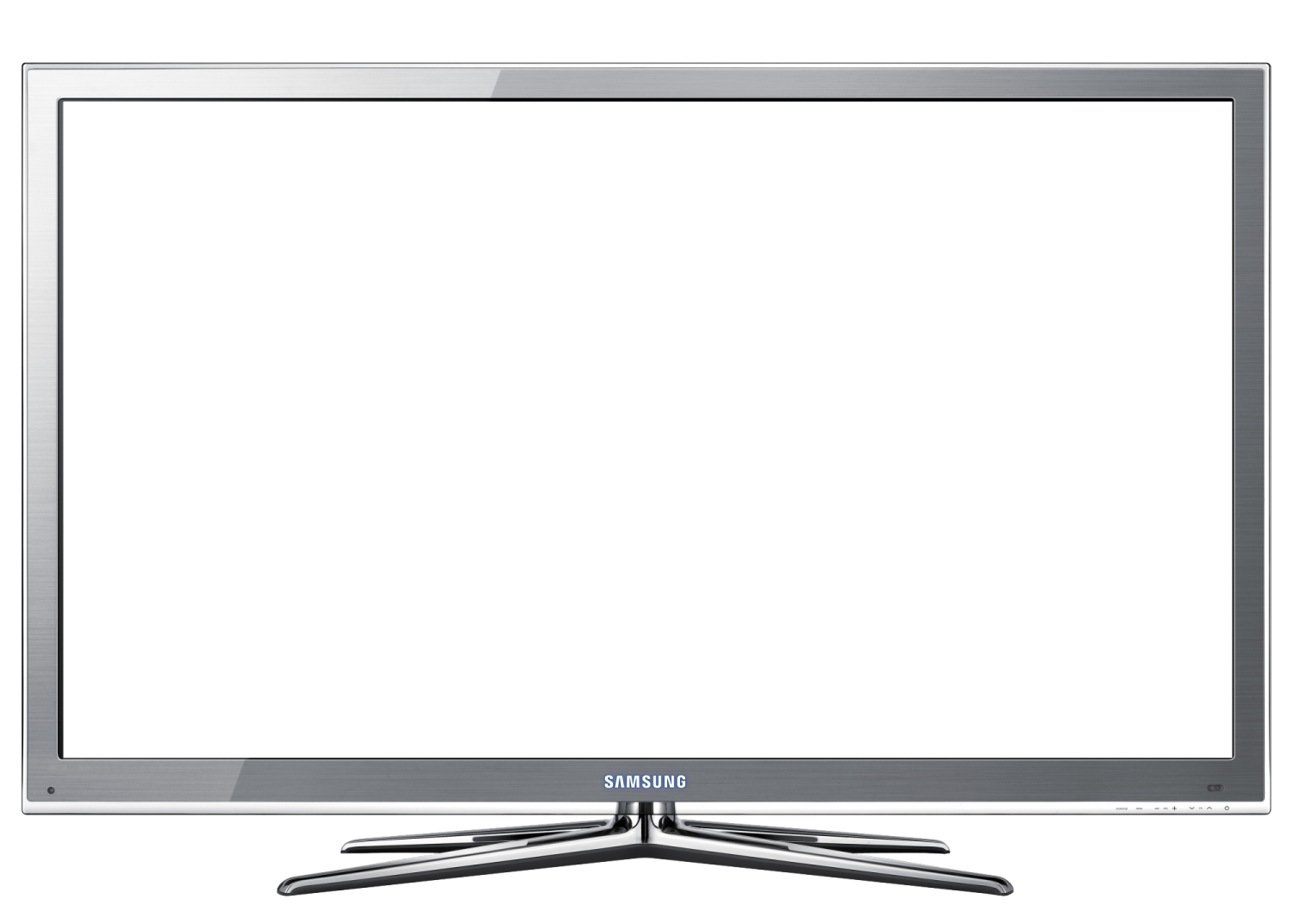 a flat screen tv on a white background