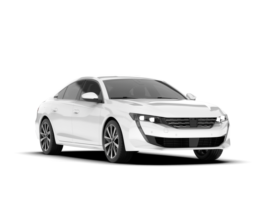 a white car on a blank background