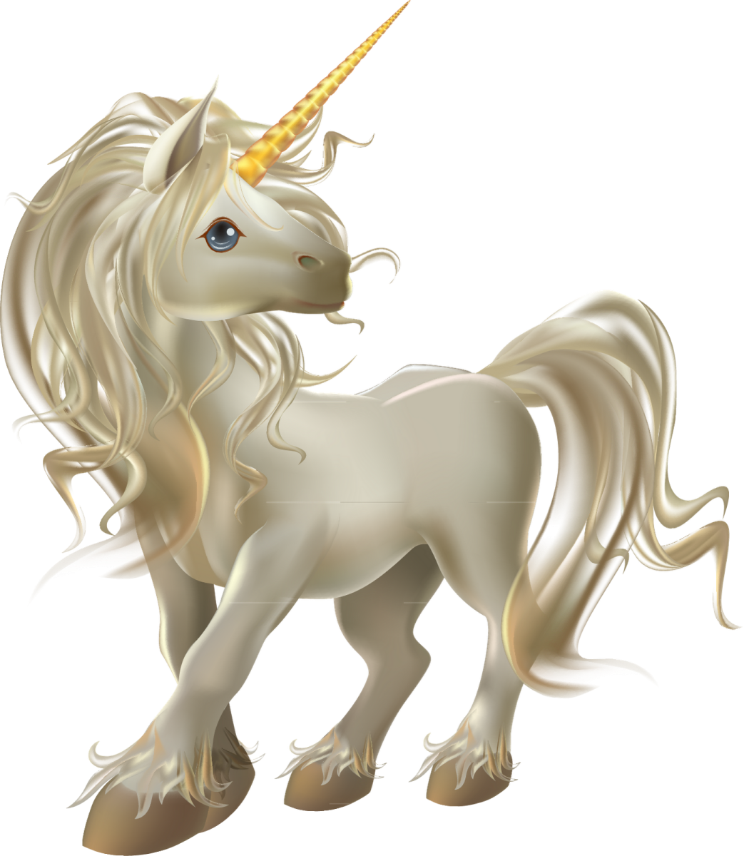an image of a unicorn with a golden horn