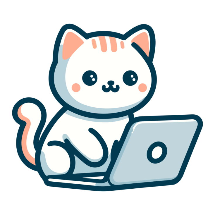 a cat sitting on top of a laptop