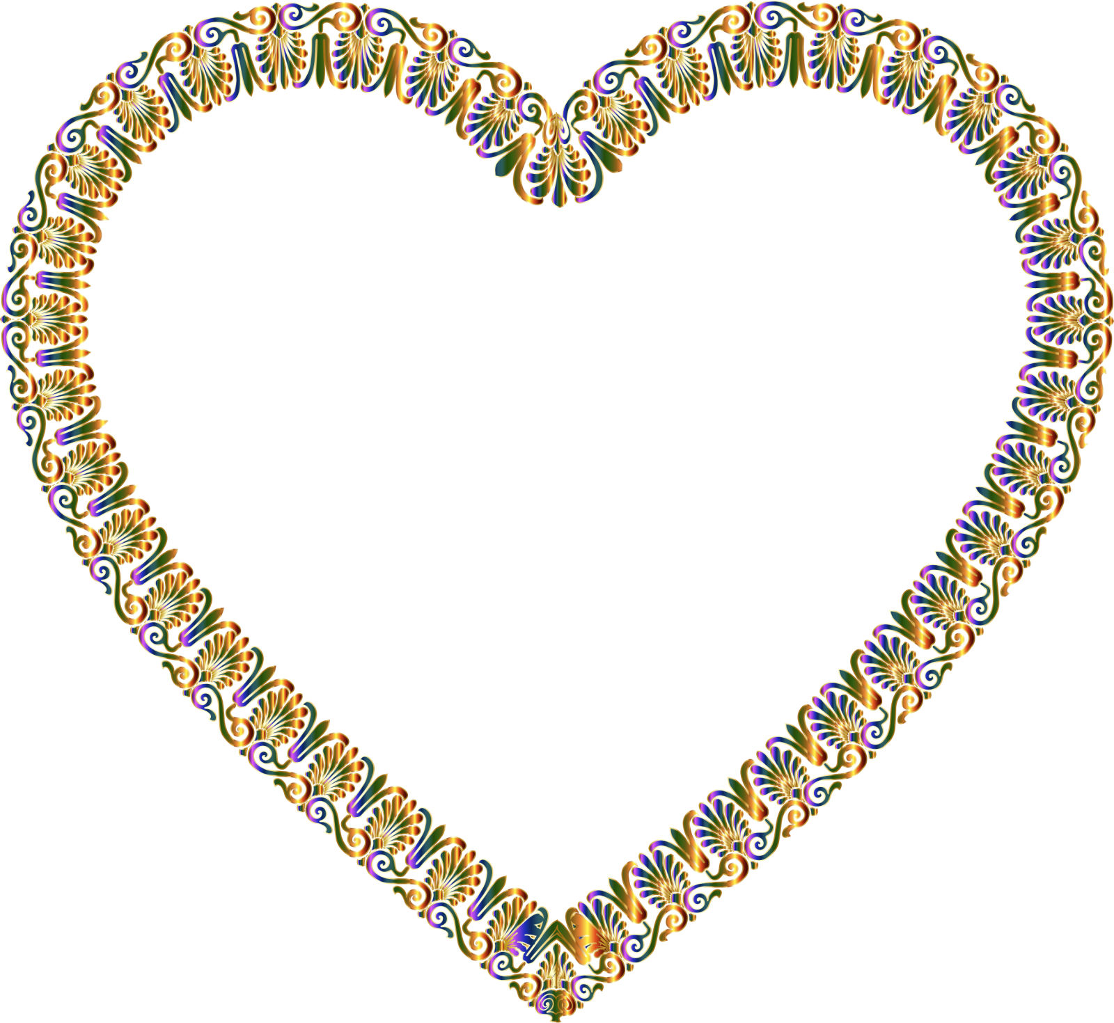 a heart made out of flowers and leaves