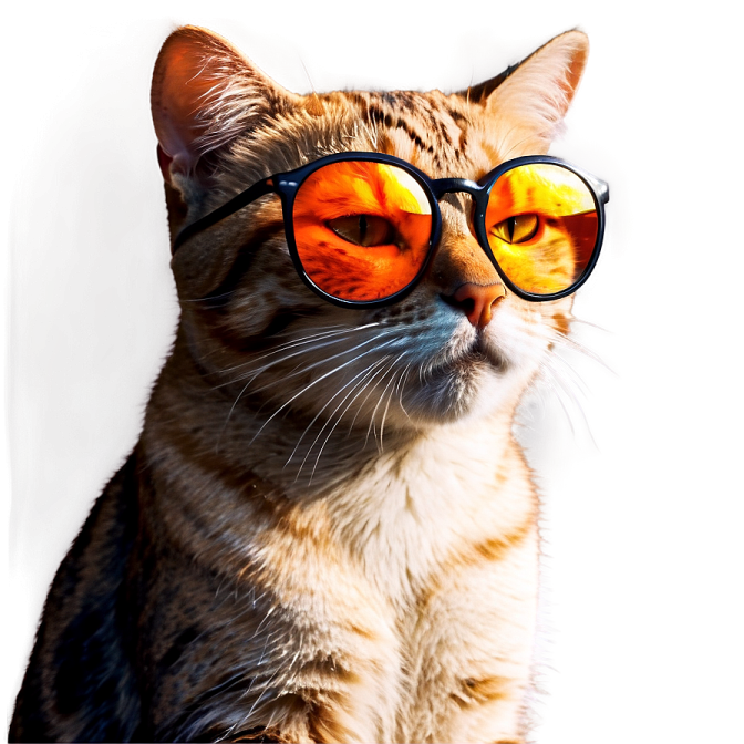 a close up of a cat wearing sunglasses