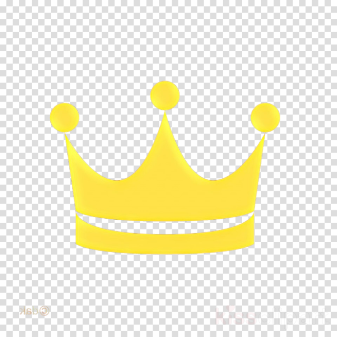 a yellow crown on a transparent background