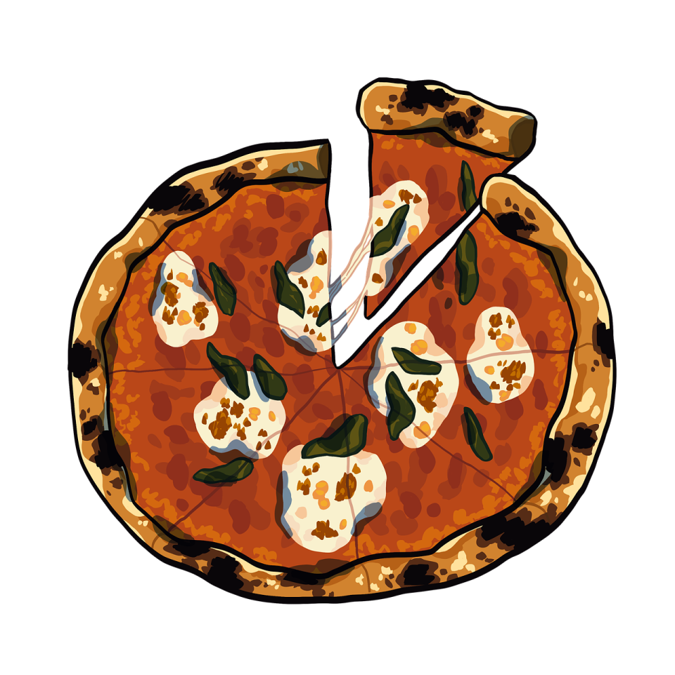 a piece of pizza that has been eaten