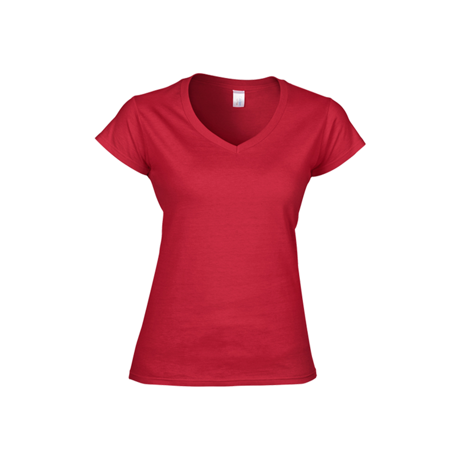 a women's red t - shirt