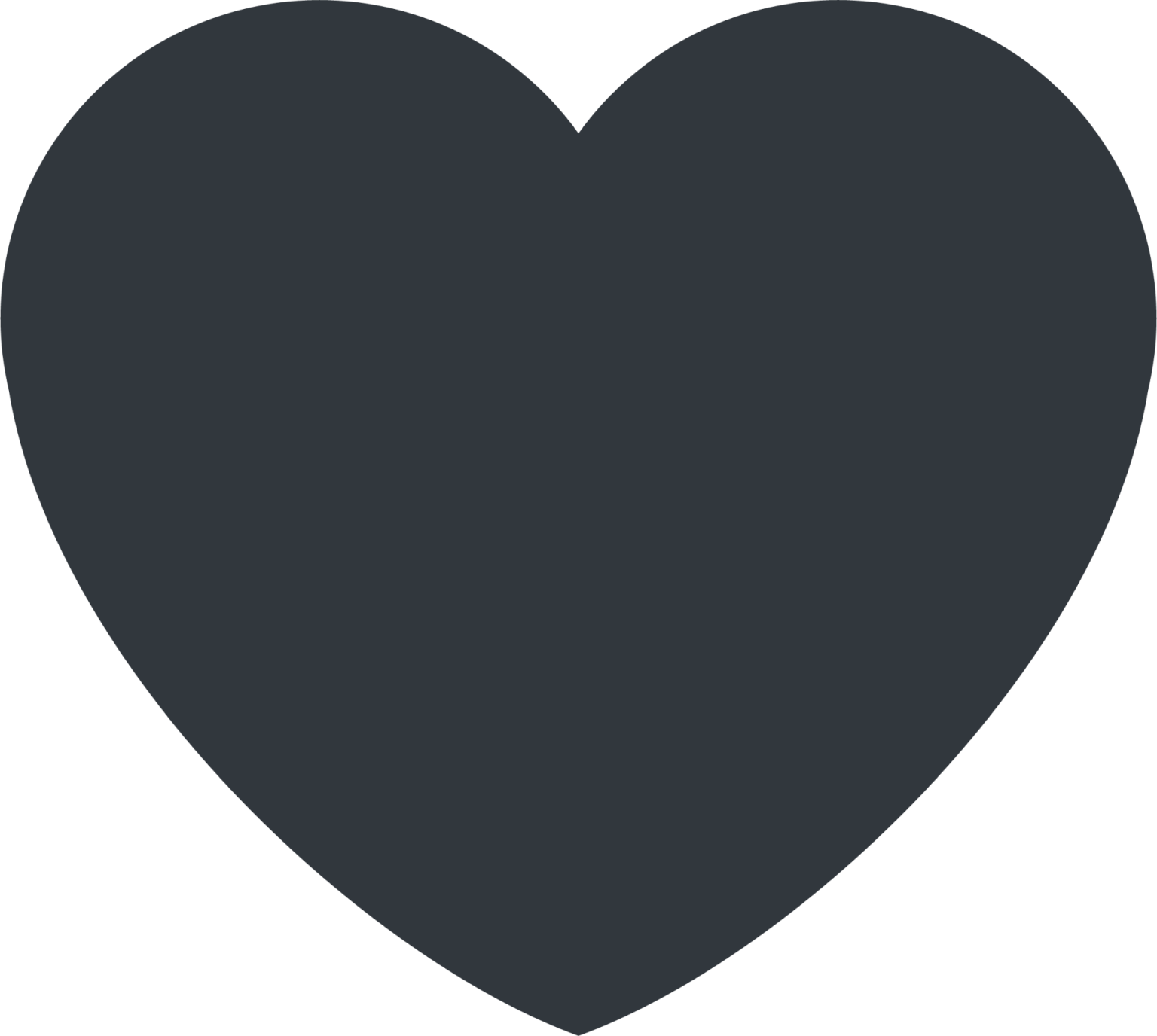 a black heart on a white background