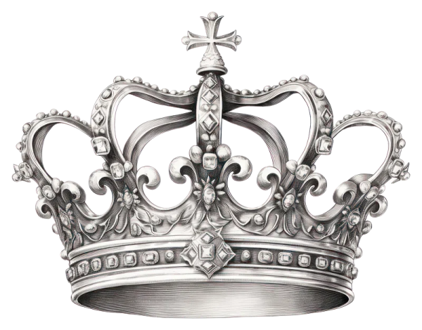 a drawing of a crown