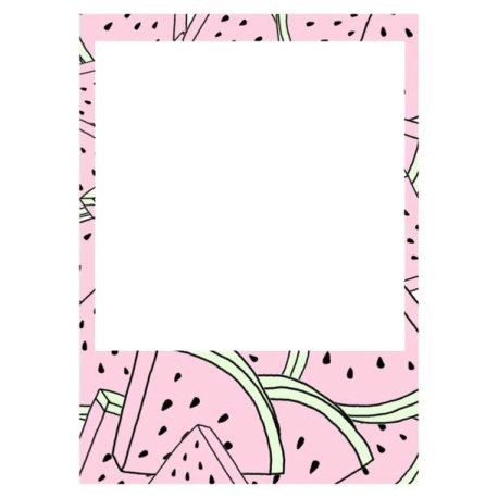 a pink and black watermelon pattern with a white background