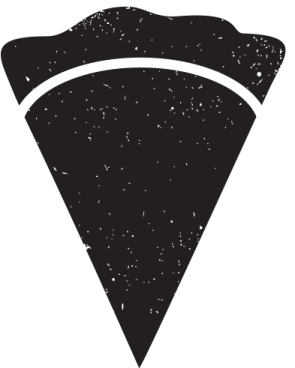 a black and white image of a triangle