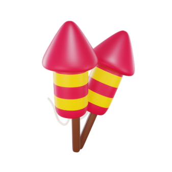 a pair of pink and yellow candy pops