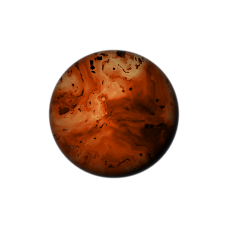 a close up of a sphere with a white background