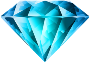 a blue diamond