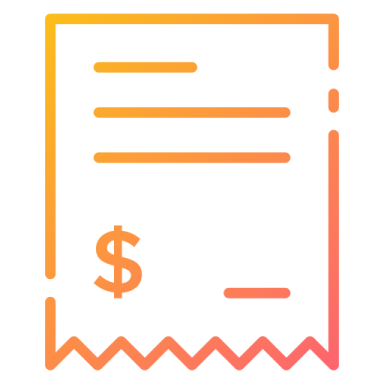 a paper with a dollar sign on it