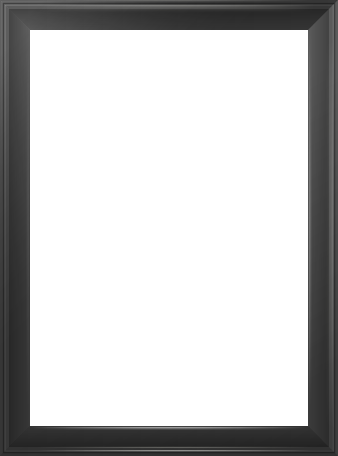 a black frame on a white background