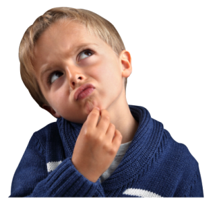 a young boy with his finger in his mouth